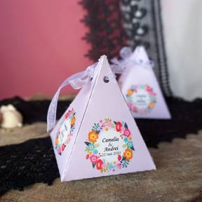 Cutie roz pentru cadou nunta sau botez