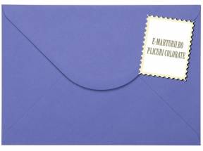 Plicuri C5 colorate invitatii / felicitare. Plicuri albastre iris 162x229 mm C5